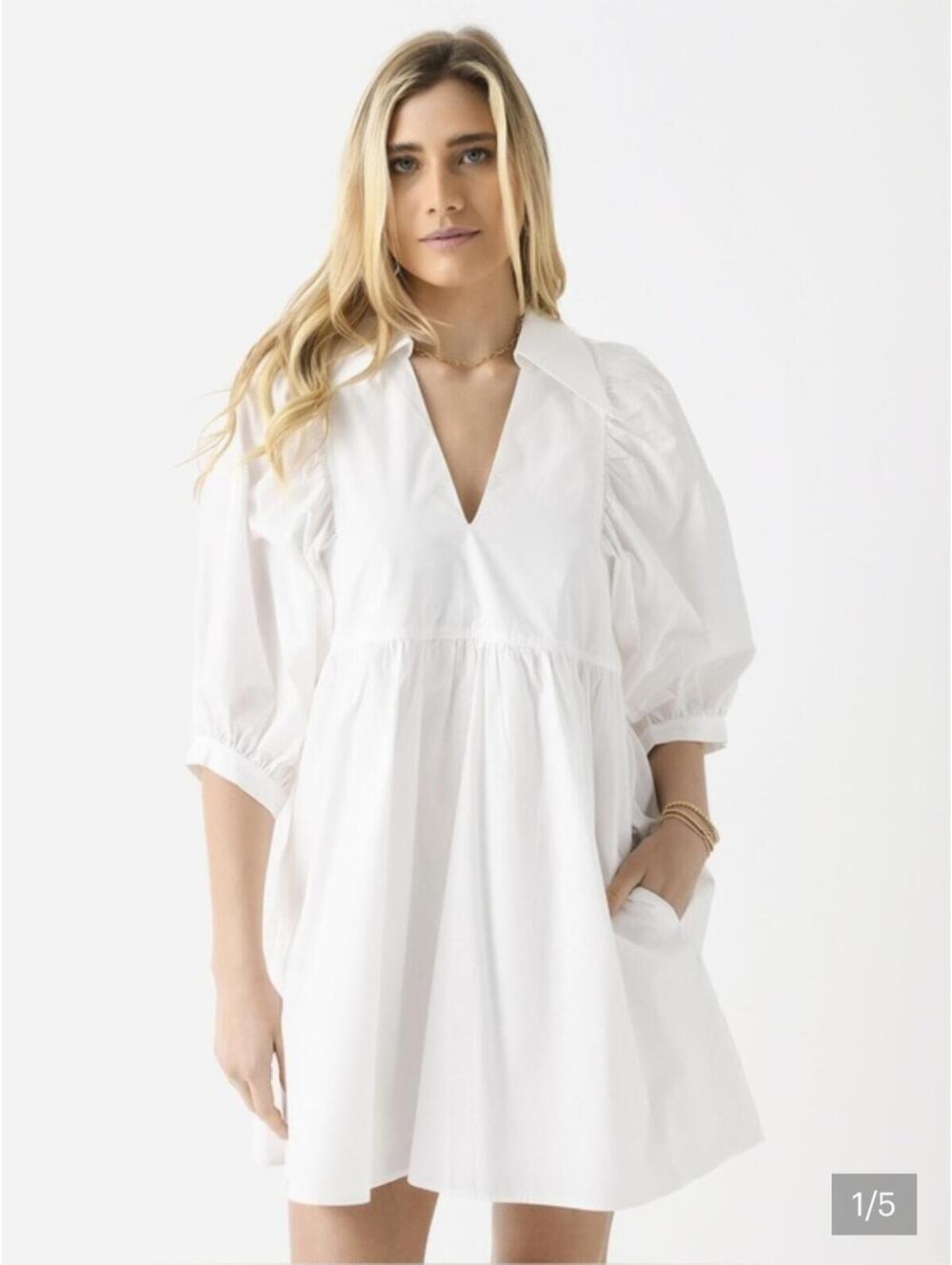 Hunter Bell Noha White Mini Dress Size Small